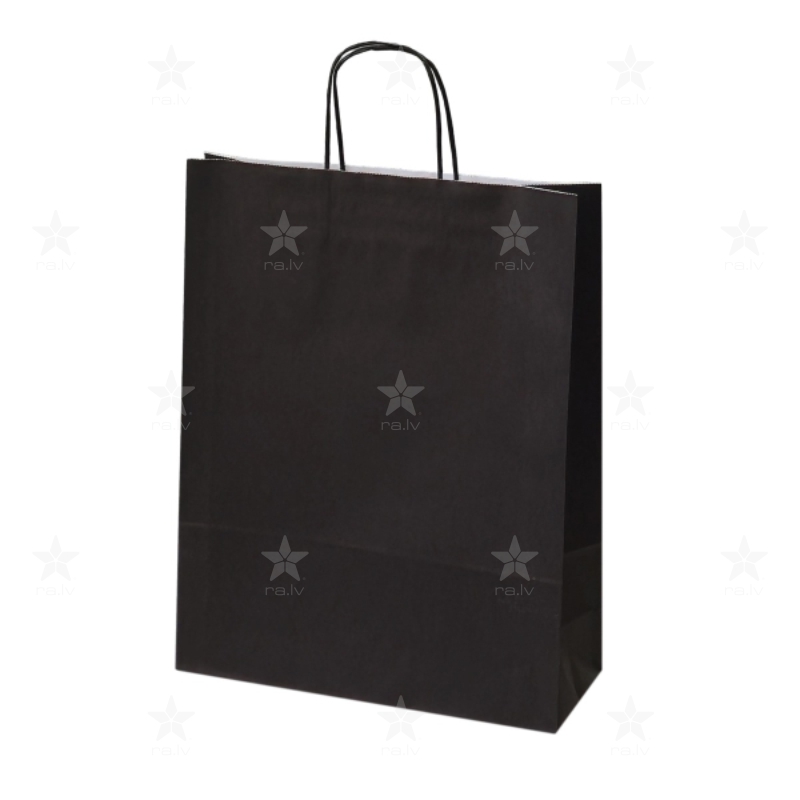 Kraft papīra maisiņi ar apdruku 32 x 12 x 41 cm